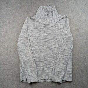 Express Sweater Womens Large‎ Gray Cowl Neck Long Sleeve Knit Pullover Top